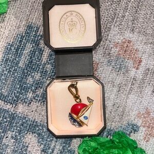 Red and Gold Enamel Charm